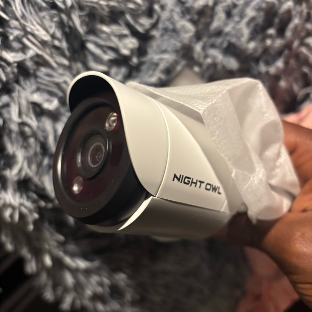 White Security Camera